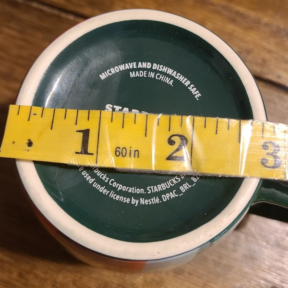 Starbucks Coffee Cup 12oz Holiday Green Red Purple Brushstroke 2021